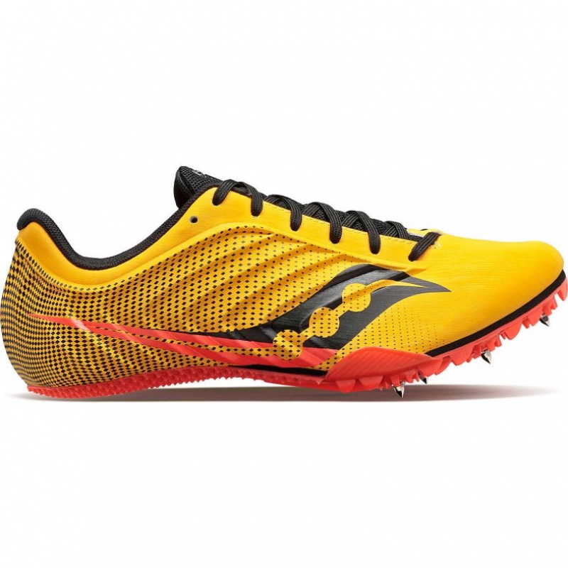 Tenis de Clavos Atletismo Saucony Spitfire 5 Hombre Amarillo | COLOMBIA-YCOI